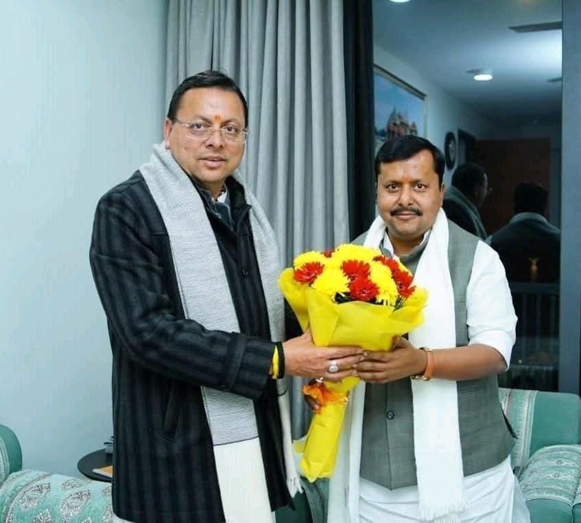 मुख्यमंत्री धामी ने नई दिल्ली में भाजपा के राष्ट्रीय कार्यकारी अध्यक्ष नितिन नबीन से की भेंट, विभिन्न समसामयिक विषयों पर की चर्चा 